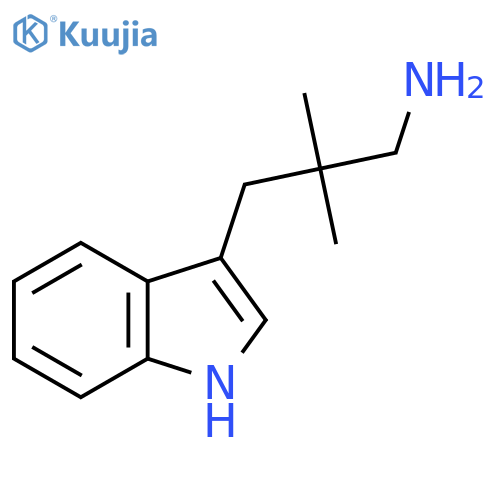 3-(1H-indol-3-yl)-2,2-dimethylpropan-1-amine structure