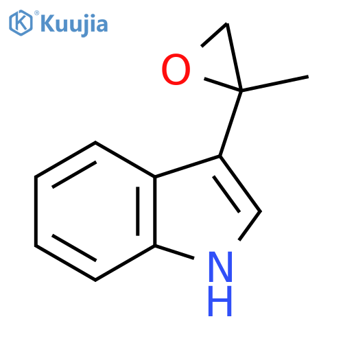 3-(2-methyloxiran-2-yl)-1H-indole structure