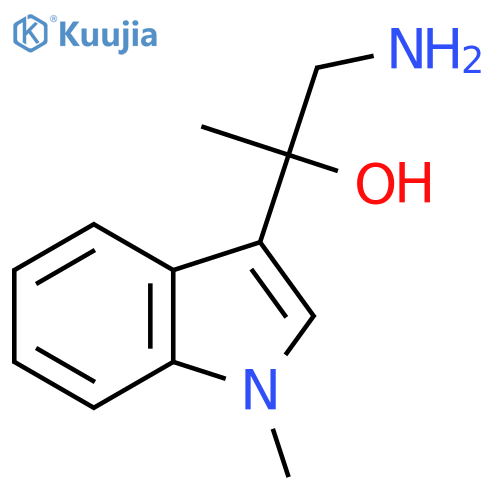 1-amino-2-(1-methyl-1H-indol-3-yl)propan-2-ol structure