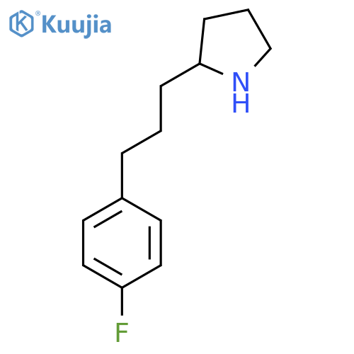 2-3-(4-fluorophenyl)propylpyrrolidine structure