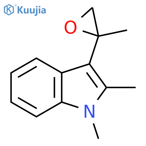 1,2-dimethyl-3-(2-methyloxiran-2-yl)-1H-indole structure
