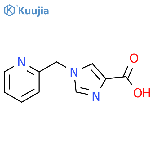 1-(Pyridin-2-ylmethyl)-1H-imidazole-4-carboxylic acid structure