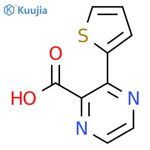 3-(Thiophen-2-yl)pyrazine-2-carboxylic acid structure