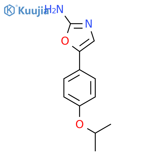 5-4-(propan-2-yloxy)phenyl-1,3-oxazol-2-amine structure
