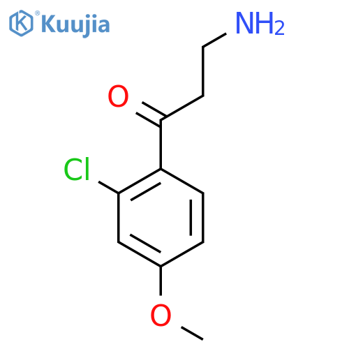 3-Amino-1-(2-chloro-4-methoxyphenyl)propan-1-one structure