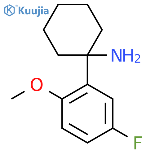 1-(5-fluoro-2-methoxyphenyl)cyclohexan-1-amine structure
