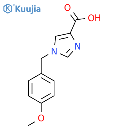 1-(4-Methoxybenzyl)-1H-imidazole-4-carboxylic acid structure