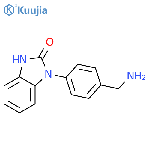1-4-(Aminomethyl)phenyl-1,3-dihydro-2H-benzimidazol-2-one structure