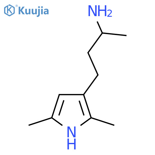 4-(2,5-dimethyl-1H-pyrrol-3-yl)butan-2-amine structure