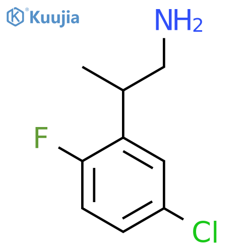2-(5-chloro-2-fluorophenyl)propan-1-amine structure