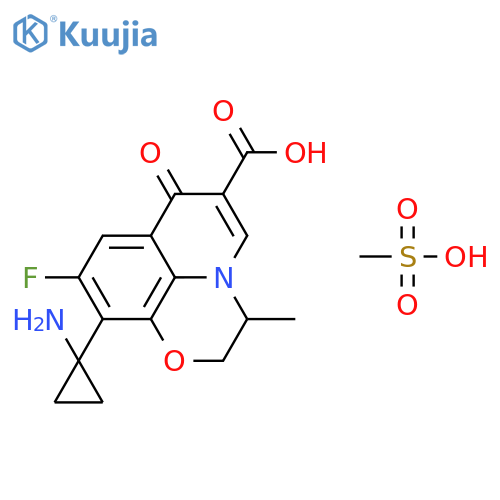Pazufloxacin mesilate structure