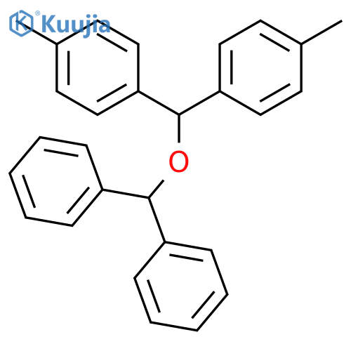 Benzene, 1,1'-[(diphenylmethoxy)methylene]bis[4-methyl- structure
