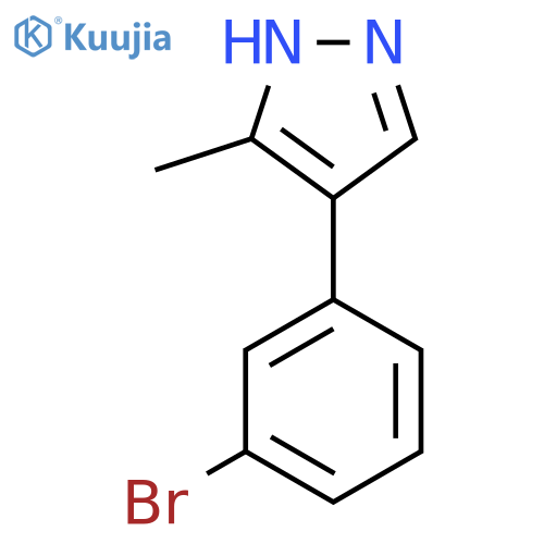 4-(3-Bromophenyl)-3-methyl-1H-pyrazole structure