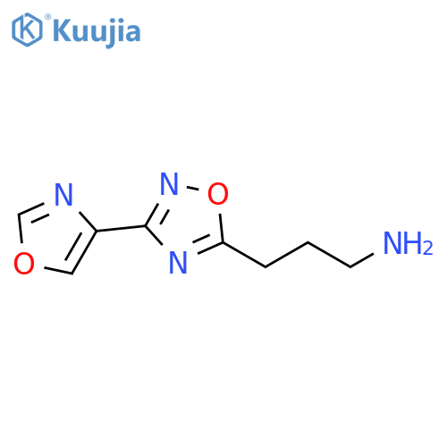 1,2,4-Oxadiazole-5-propanamine, 3-(4-oxazolyl)- structure