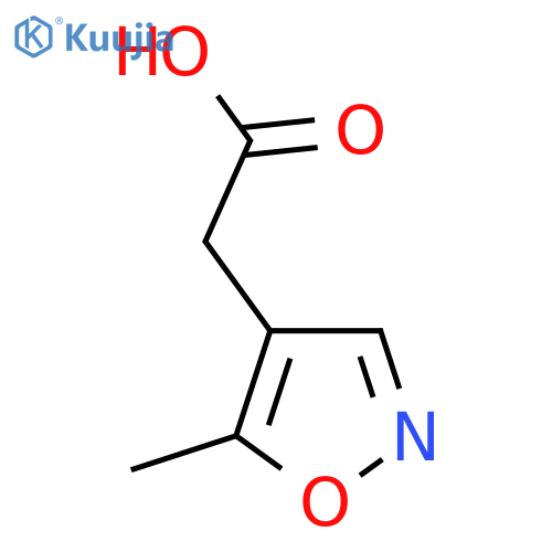 2-(5-methyl-1,2-oxazol-4-yl)acetic acid structure