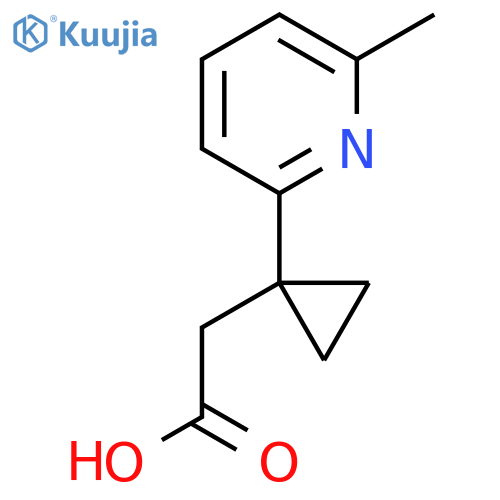 2-1-(6-methylpyridin-2-yl)cyclopropylacetic acid structure