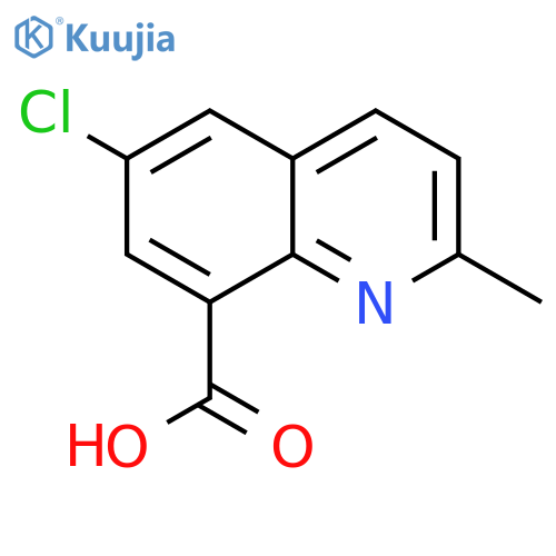 6-Chloro-2-methylquinoline-8-carboxylic acid structure