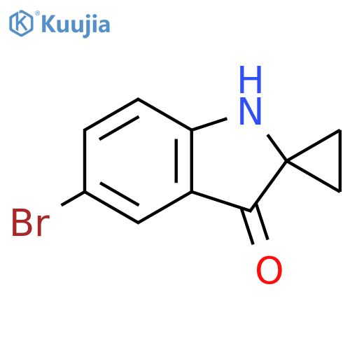 5'-bromo-1',3'-dihydrospirocyclopropane-1,2'-indole-3'-one structure