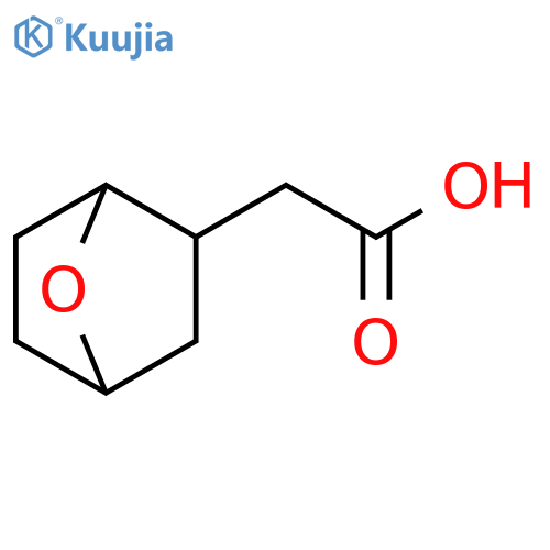 2-{7-oxabicyclo2.2.1heptan-2-yl}acetic acid, Mixture of diastereomers structure