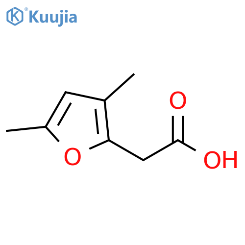 2-(3,5-dimethylfuran-2-yl)acetic acid structure
