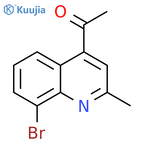 Ethanone, 1-(8-bromo-2-methyl-4-quinolinyl)- structure