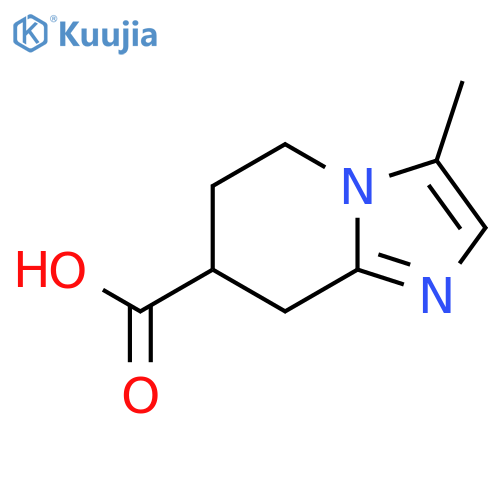 3-methyl-5H,6H,7H,8H-imidazo[1,2-a]pyridine-7-carboxylic acid structure