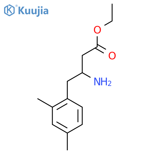 Ethyl 3-amino-4-(2,4-dimethylphenyl)butanoate structure
