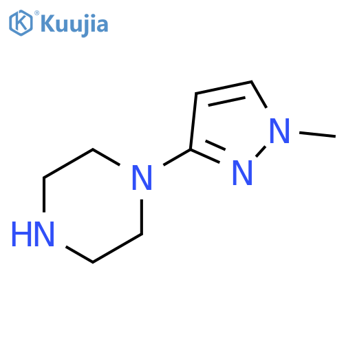 1-(1-Methyl-1H-pyrazol-3-yl)piperazine structure