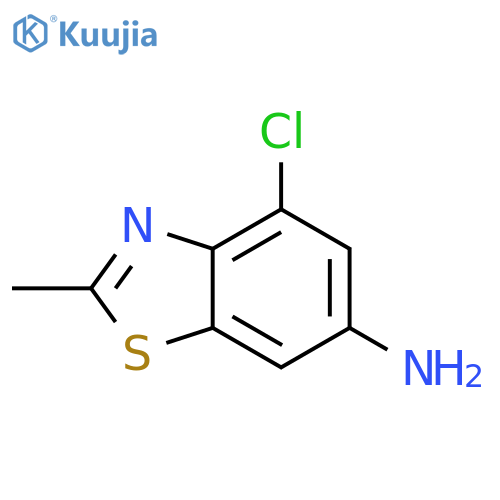 6-Benzothiazolamine, 4-chloro-2-methyl- structure