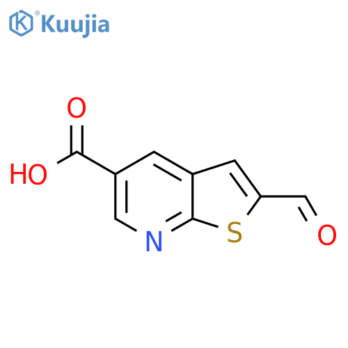 2-formylthieno2,3-bpyridine-5-carboxylic acid structure