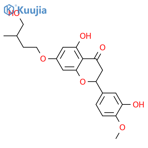 3',5,7-Trihydroxy-4'-methoxyflavanone; (ξ)-form, 7-O-(4-Hydroxy-3ξ-methylbutyl) ether structure