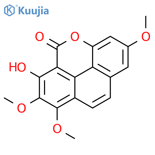 6-hydroxy-2,7,8-trimethoxy-5H-phenanthro[4,5-bcd]pyran-5-one structure