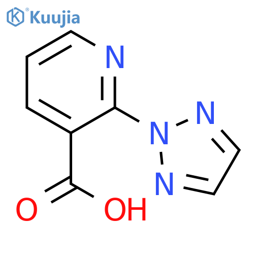 2-(2H-1,2,3-triazol-2-yl)pyridine-3-carboxylic acid structure