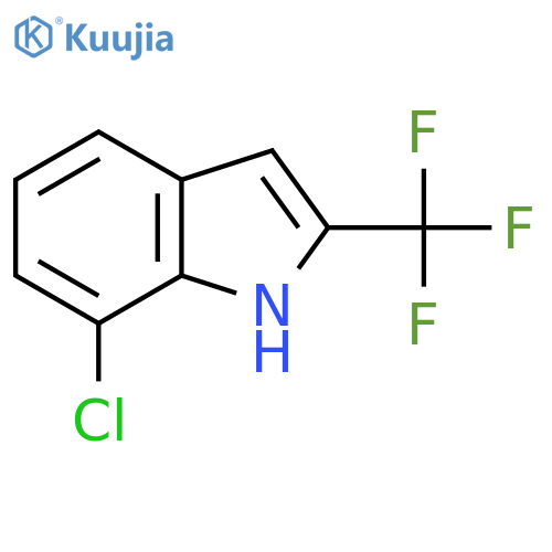 7-Chloro-2-(trifluoromethyl)-1H-indole structure
