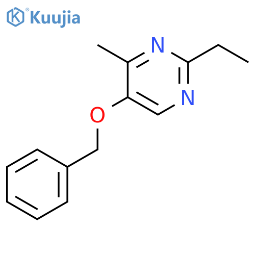 5-(Benzyloxy)-2-ethyl-4-methylpyrimidine structure