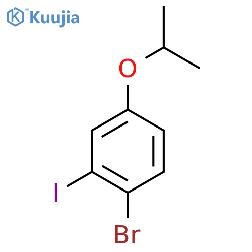 1-Bromo-2-iodo-4-isopropoxybenzene structure