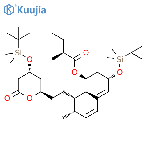 Pravastatin Lactone Di-(tert-butyldimethylsilyl) Ether structure