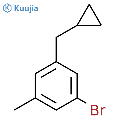 1-Bromo-3-(cyclopropylmethyl)-5-methylbenzene structure