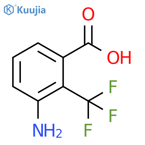 Benzoic acid, 3-amino-2-(trifluoromethyl)- structure