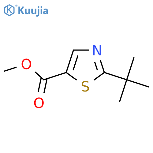 Methyl 2-(tert-butyl)thiazole-5-carboxylate structure