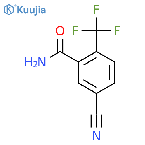 5-Cyano-2-(trifluoromethyl)benzamide structure