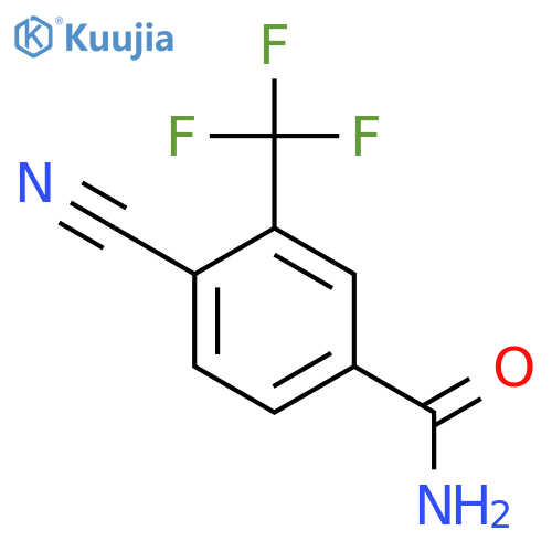 4-Cyano-3-(trifluoromethyl)benzamide structure