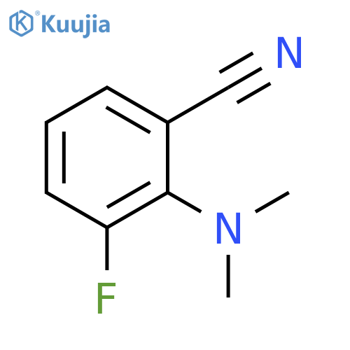 2-(Dimethylamino)-3-fluorobenzonitrile structure