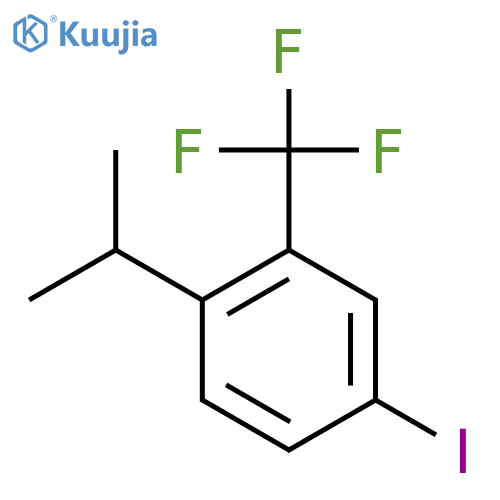 4-iodo-1-(propan-2-yl)-2-(trifluoromethyl)benzene structure