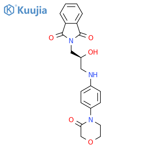 2-(2S)-2-Hydroxy-3-4-(3-oxo-4-morpholinyl)phenylaminopropyl-1H-isoindole-1,3(2H)-dione structure