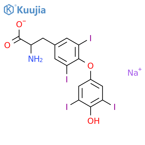 D-Thyroxine Sodium Salt structure