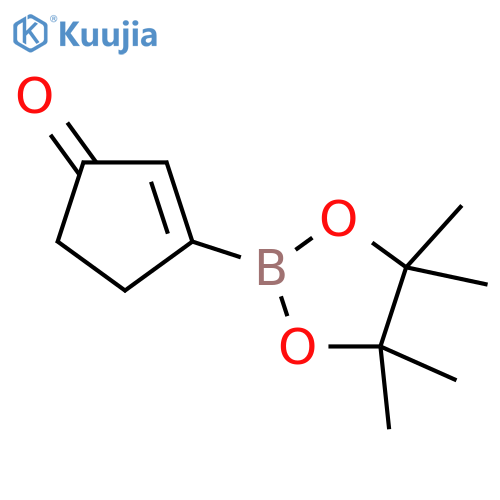 3-(4,4,5,5-Tetramethyl-1,3,2-dioxaborolan-2-yl)cyclopent-2-en-1-one structure