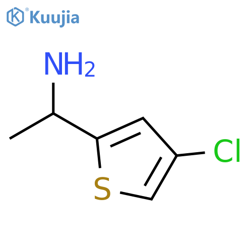1-(4-chlorothiophen-2-yl)ethan-1-amine structure