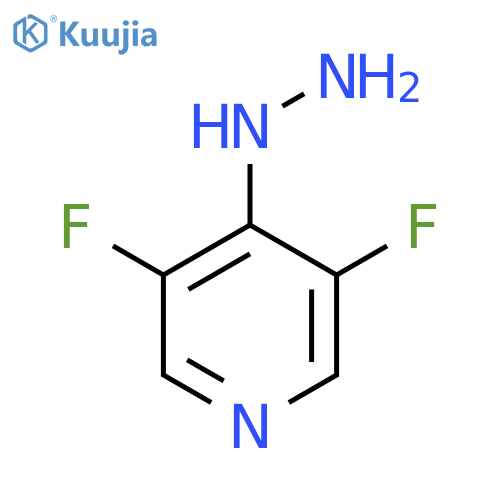 3,5-difluoro-4-hydrazinylpyridine structure