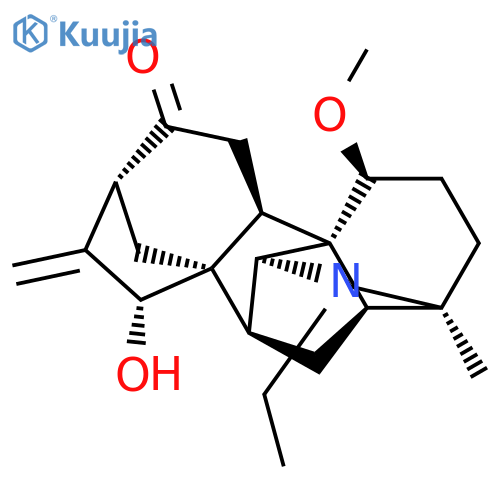 12,3,6a-Ethanylylidene-9,11a-methanoazuleno[2,1-b]azocin-8(9H)-one, 1-ethyldodecahydro-11-hydroxy-6-methoxy-3-methyl-10-methylene-, (3R,6S,6aR,6bR,9R,11R,11aR,12R,12aR,14R)- (9CI) structure
